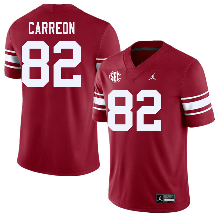 #82 Ivan Carreon Oklahoma Sooners 2024 SEC Conference College Football Jerseys-Throwback